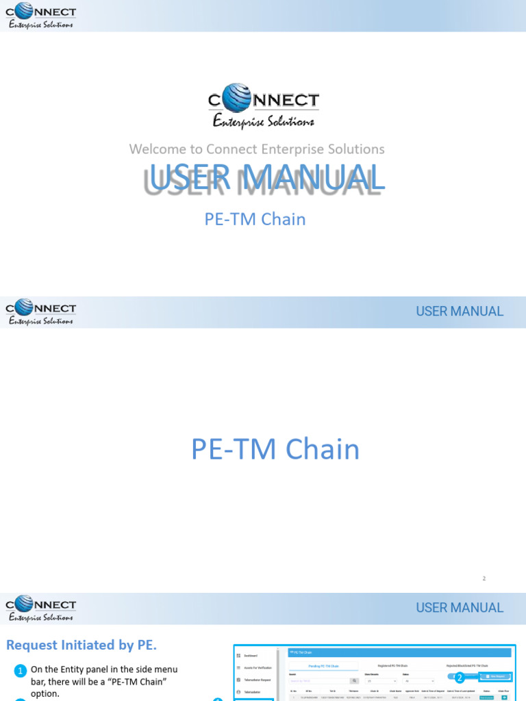 PE-TM Chain User Manual Guide | PDF | Software | Computing