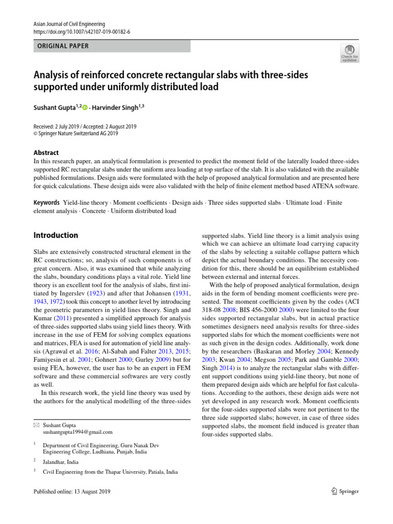 Analysis of Reinforced Concrete Rectangu | PDF | Finite Element Method ...