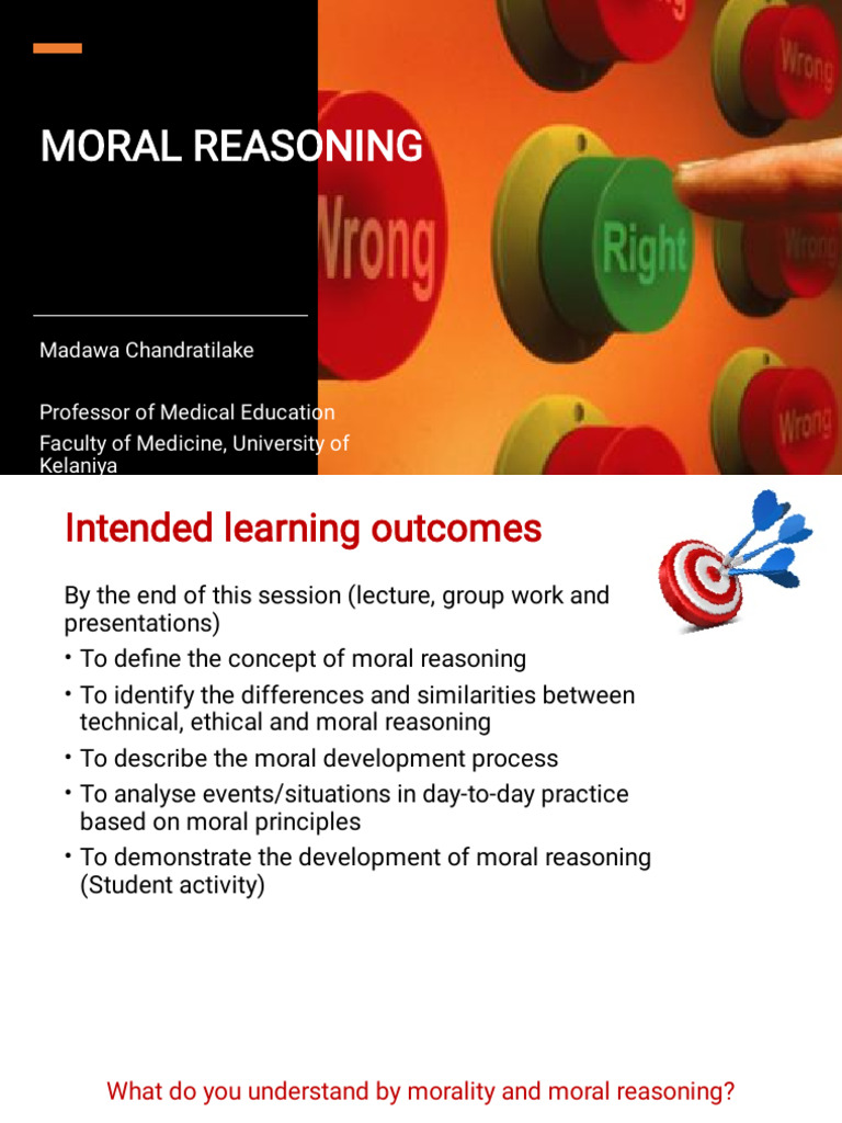 Understanding Moral Reasoning in Medicine | PDF | Morality | Reason