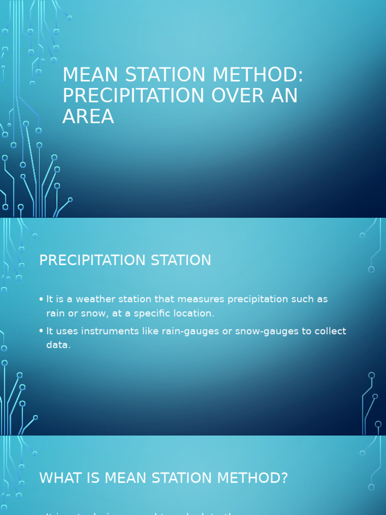Mean Station Method - 011709 | PDF