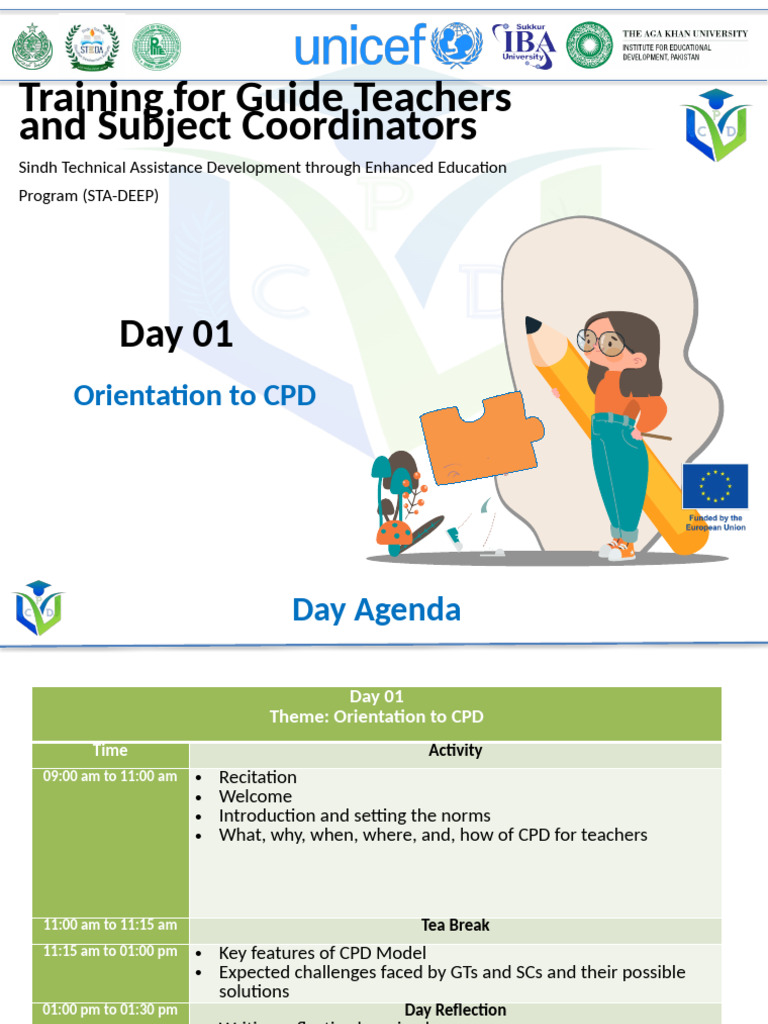 Day 01 Orientation On CPD | PDF | Teachers | Learning