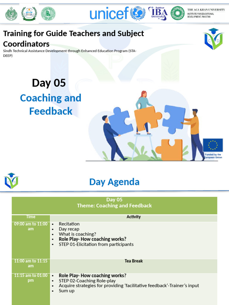 Day 05 Coaching And Feedback Pdf Psychological Concepts Cognitive