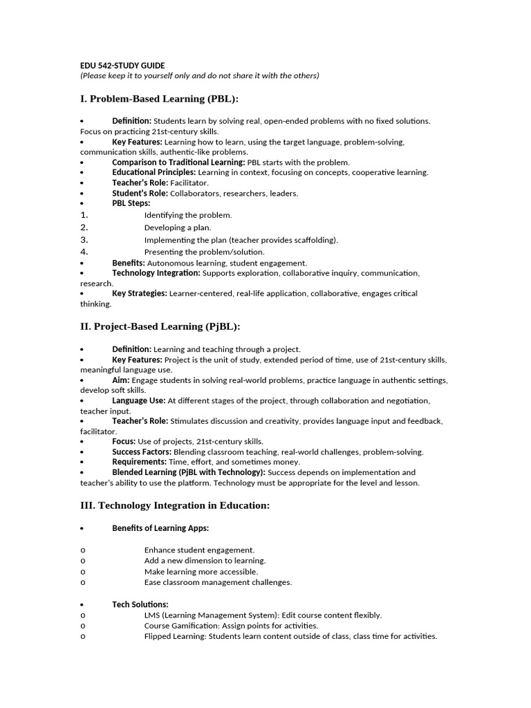 P2-EDU-542-Study-Guide | PDF | Microsoft Excel | Spreadsheet