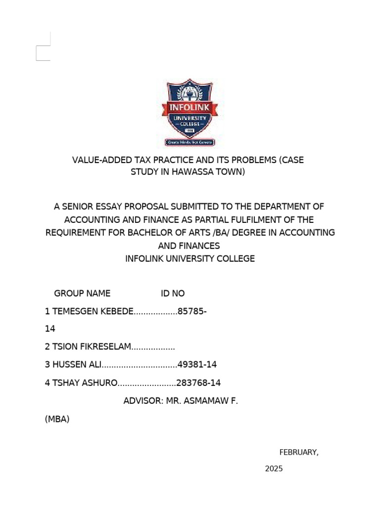 VAT Challenges in Hawassa Town Study | PDF | Taxes | Value Added Tax