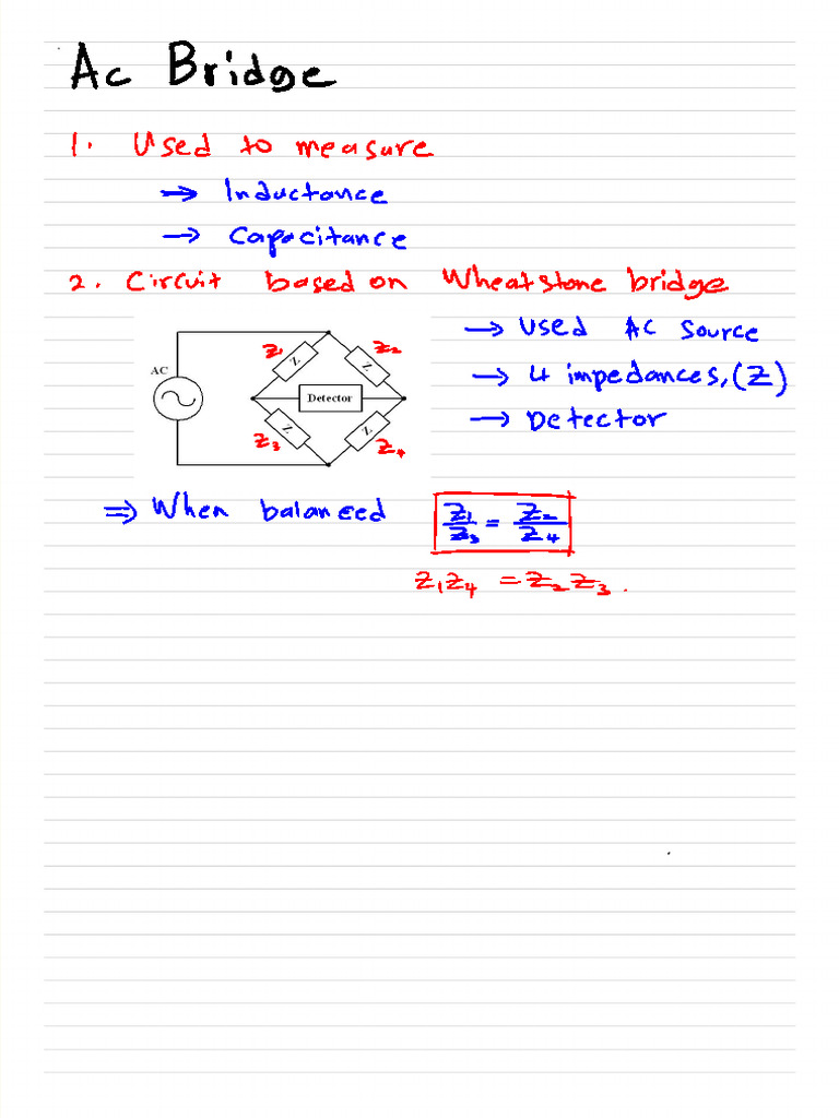 AC Bridge | PDF