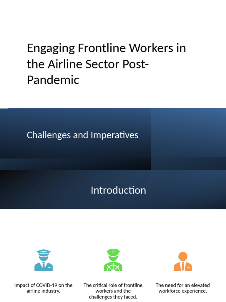 Engaging Frontline Workers Airline Sector Post Pandemic Pdf