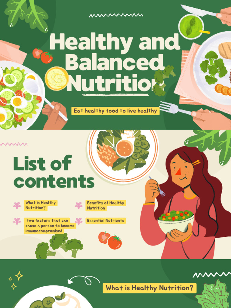 Benefits of Healthy Nutrition Guide | PDF | Healthy Diet | Nutrition