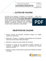 02 Poltica y Objetivos Calidad CIES