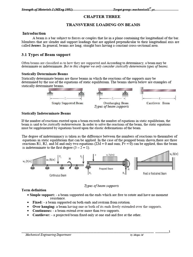 chapter 3 | PDF | Bending | Beam (Structure)
