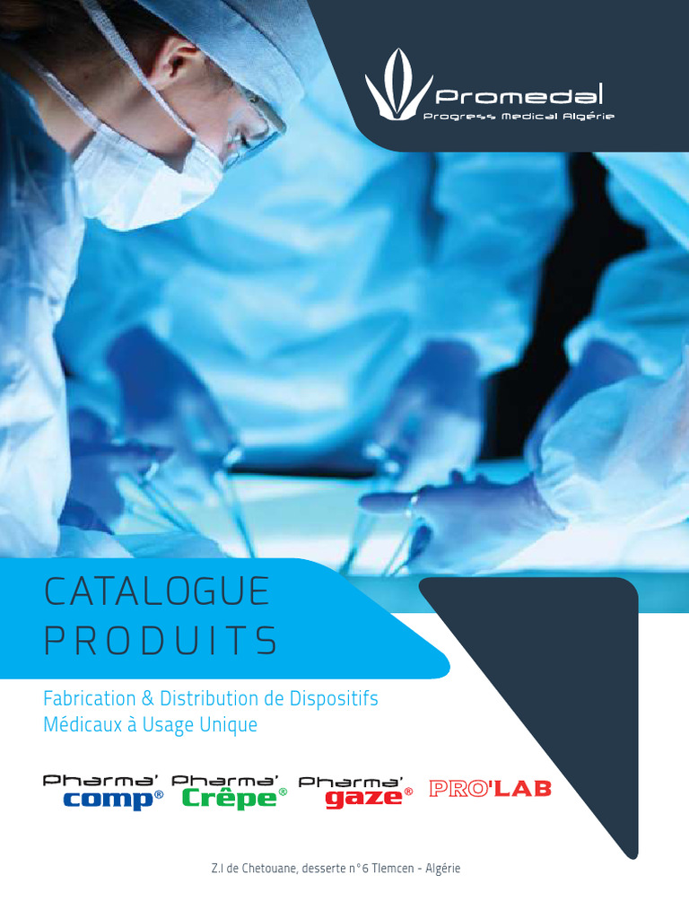 Catalogue de Dispositifs Médicaux Promedal | PDF | Dispositif médical ...