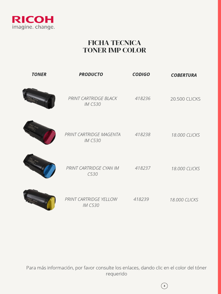FICHA TECNICA IMP COLOR | PDF