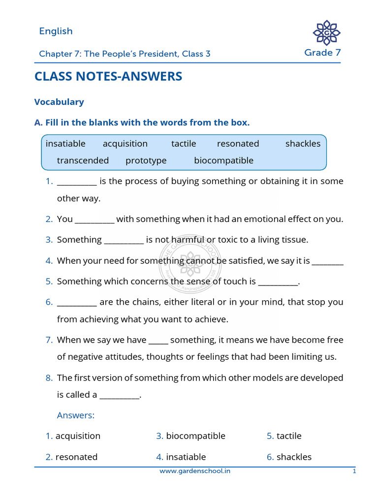 AK CN Grade+7 English Chapter+7 Class+3 | PDF | Psychological Concepts ...