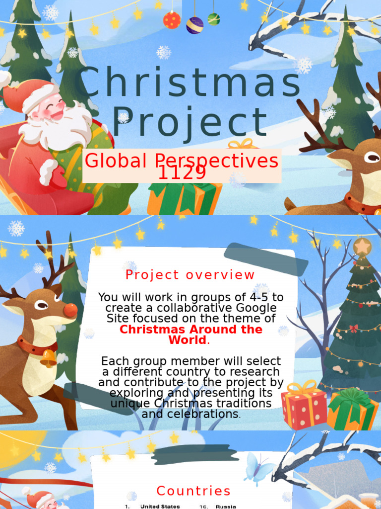 Christmas Traditions Worldwide Project | PDF | Christmas