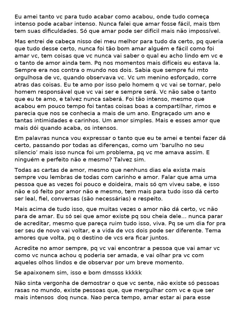 Reflexões sobre o Amor Intenso e suas Dores | PDF | Amor