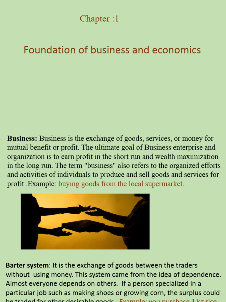 Foundations Of Business And Economics Pdf Economic System Capitalism