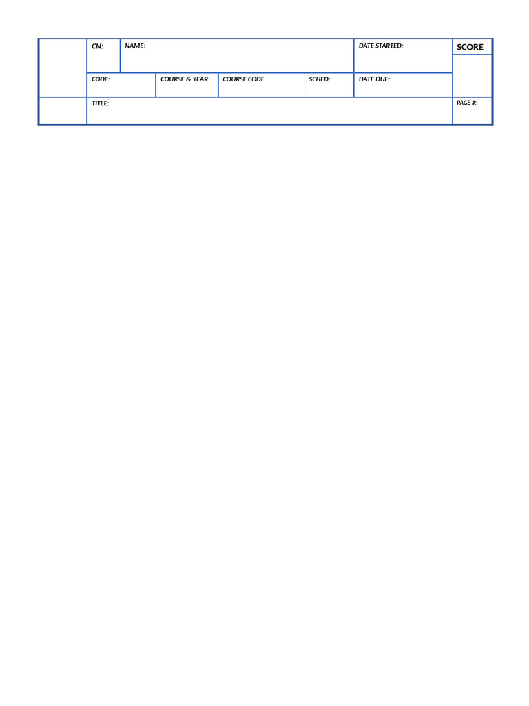Academic Record Template | PDF