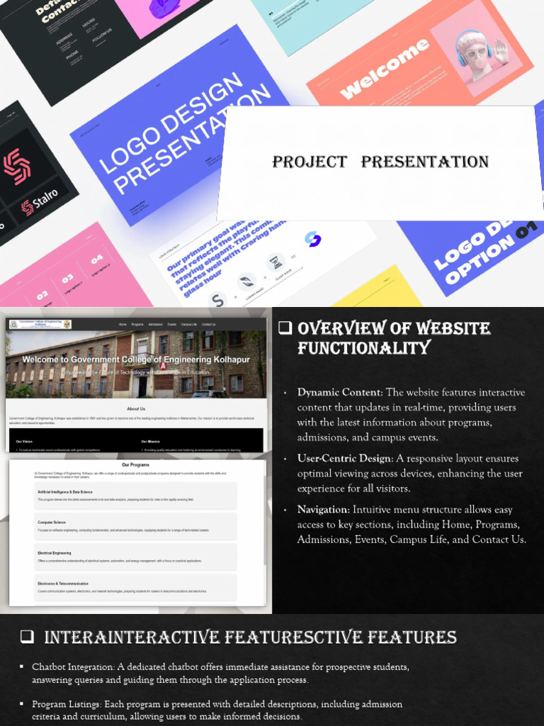 College Website Features and Enhancements | PDF | Websites | Virtual ...
