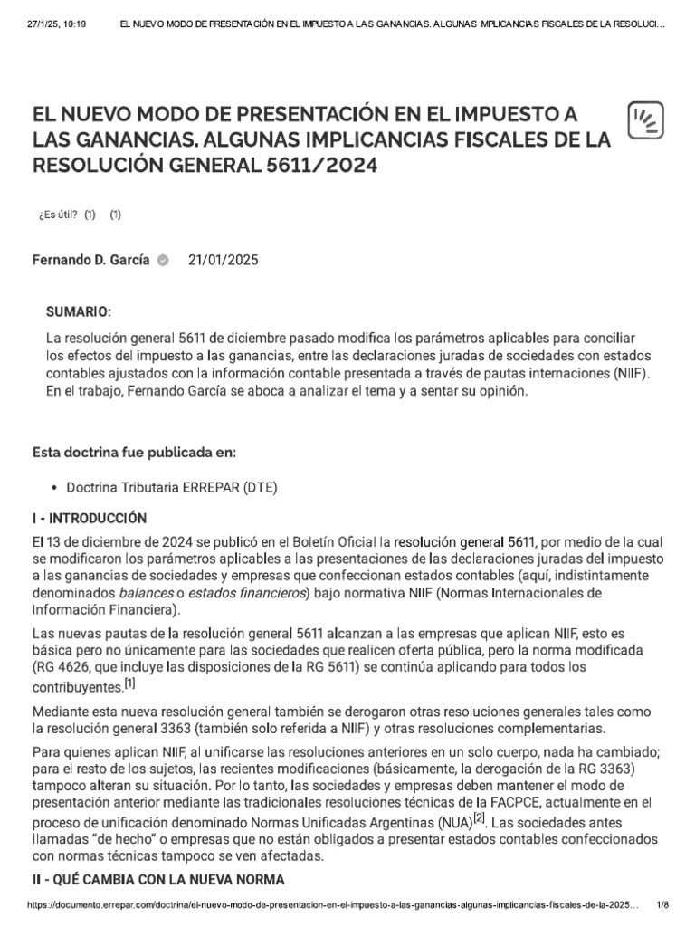 Nueva Forma de Presentacion de Declaraciones Juradas Ig | PDF