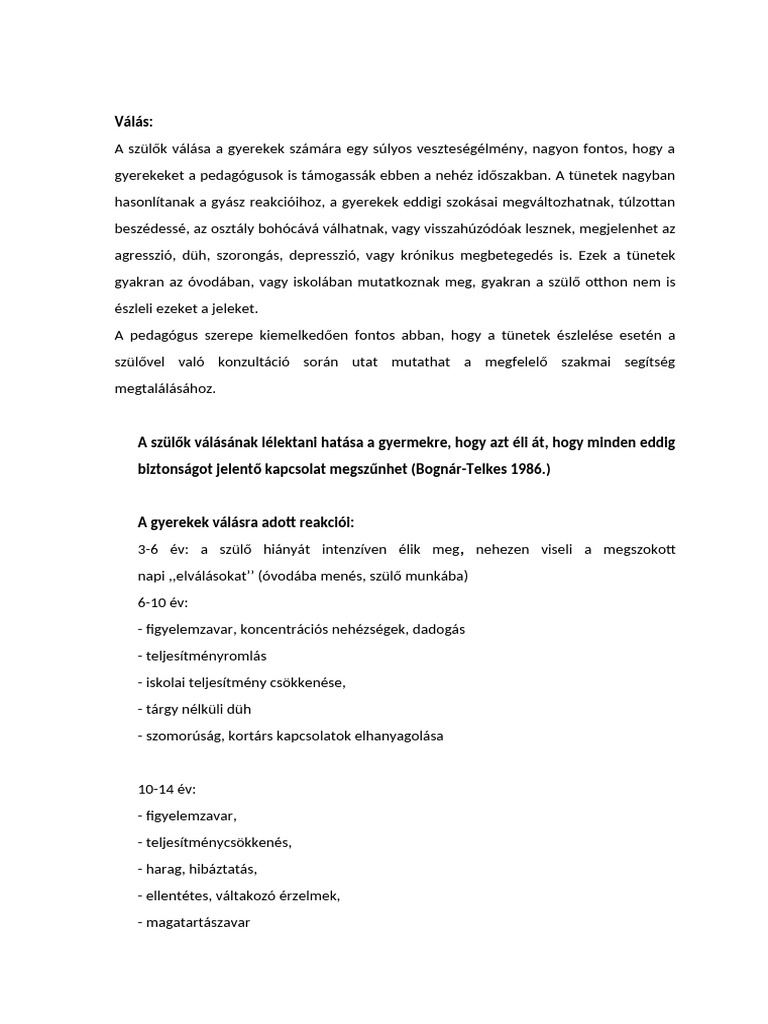 Válás Krízis | PDF