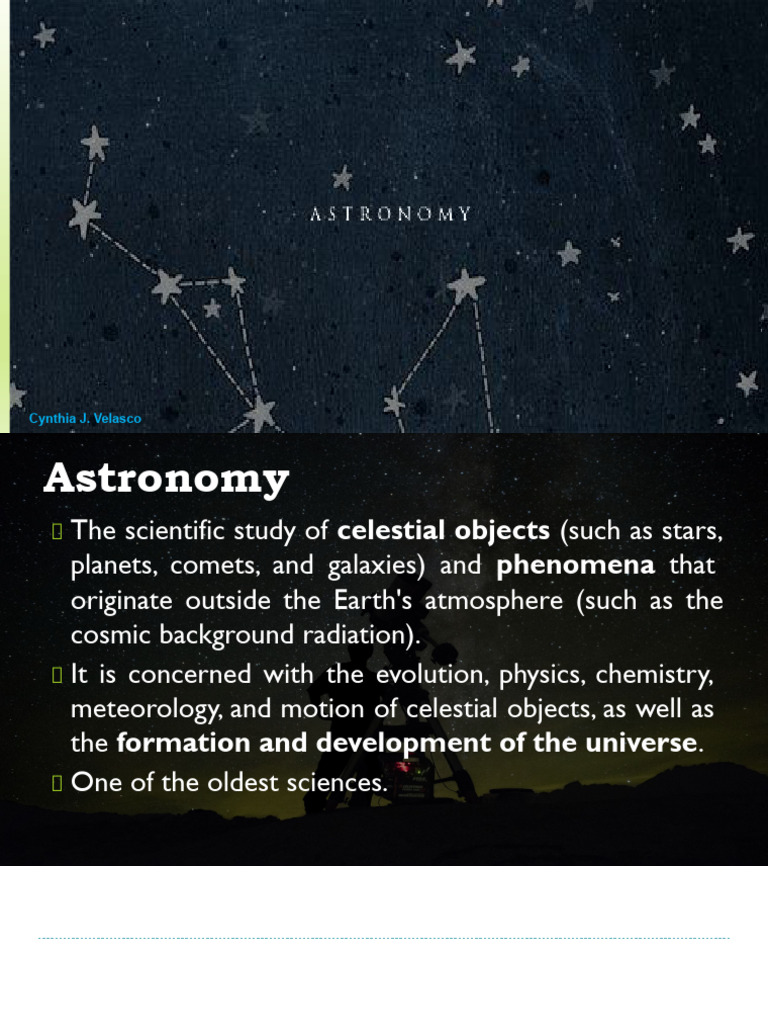 1ST-ASTRONOMY-NEW.pptx | PDF | Astronomical Objects | Ancient Astronomy