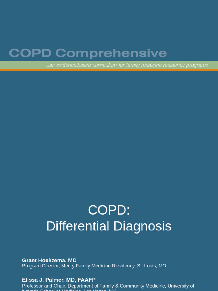 COPD Differential Diagnosis Guide | PDF | Chronic Obstructive Pulmonary ...