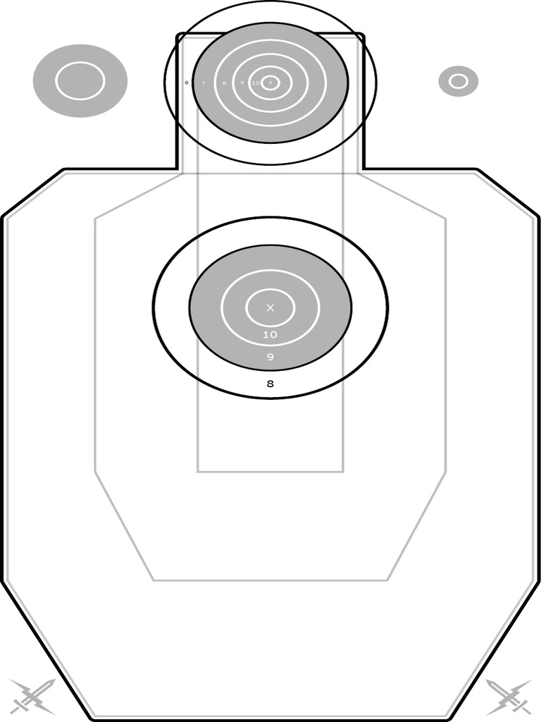 Bullseye Silhouette - Full | PDF