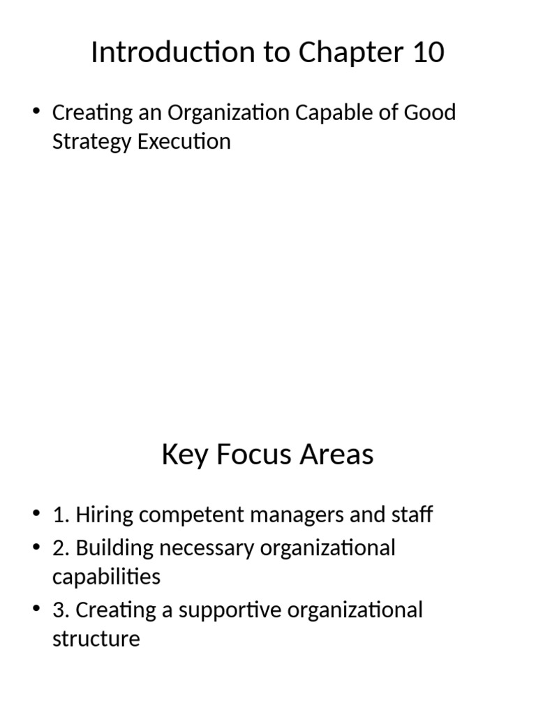 Effective Strategy Execution Essentials | PDF