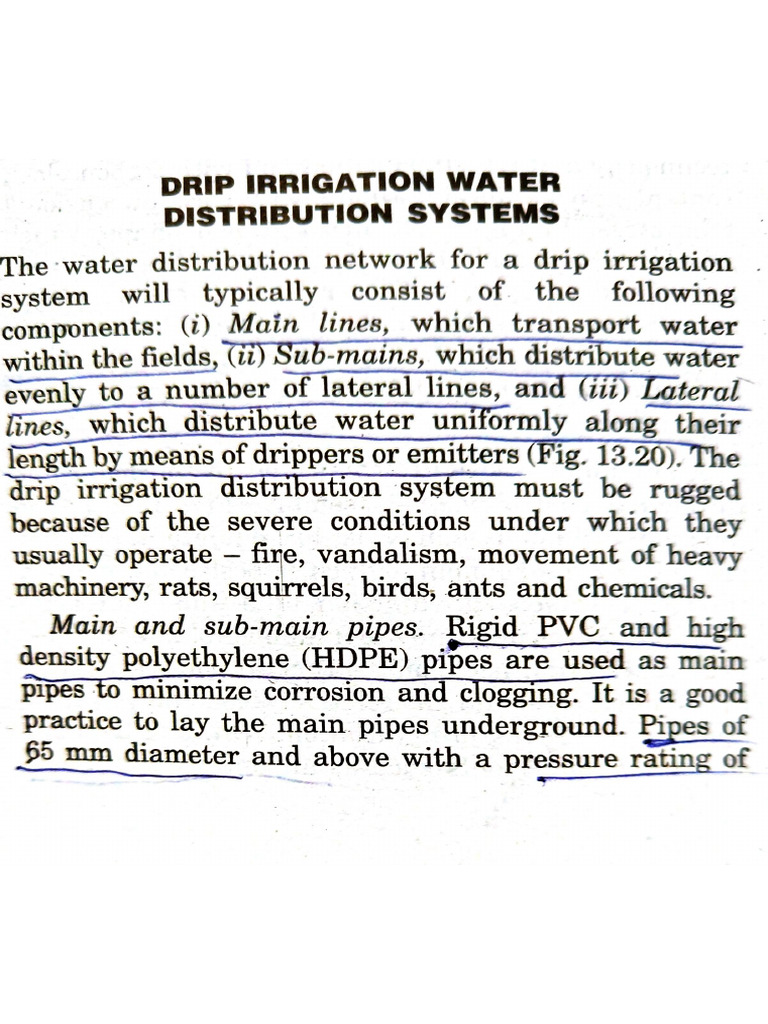 Water Distribution in Drip Irrigation | PDF