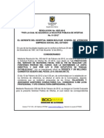 Resolucion de Adjudicacion SPO-01-2012