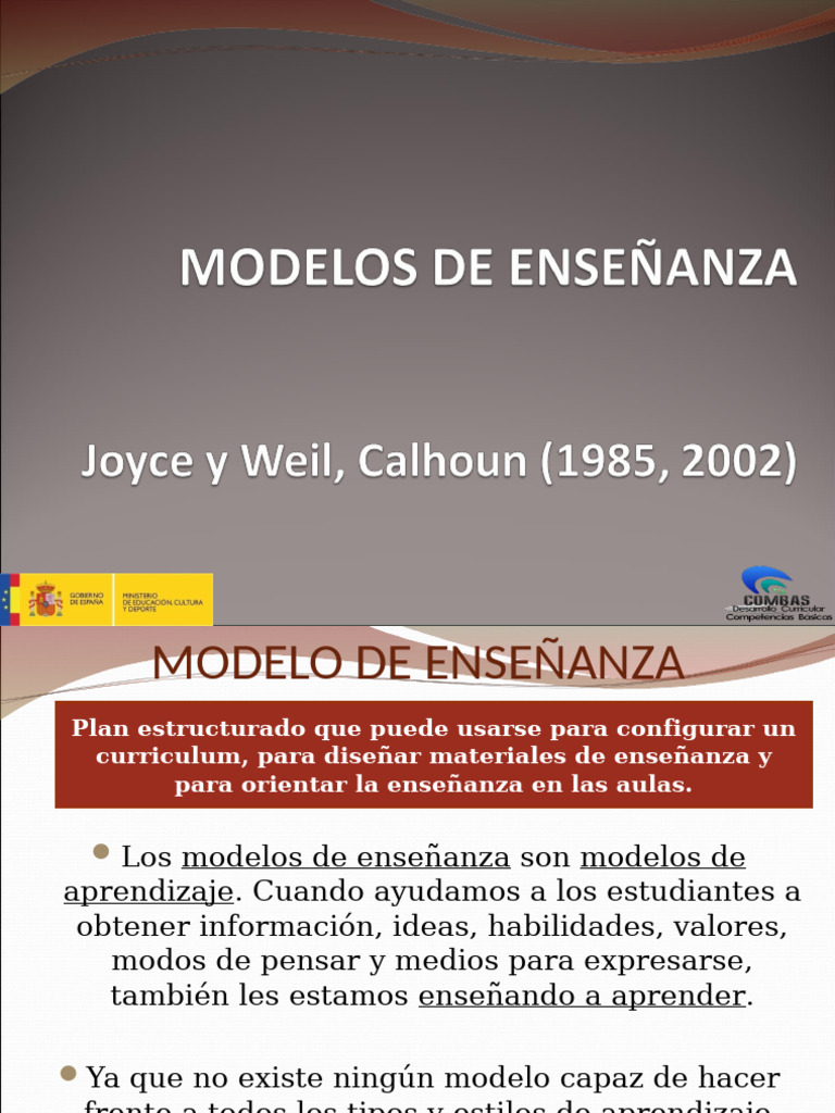 Modelos de Enseñanza y Aprendizaje | PDF | Aprendizaje | Enseñando