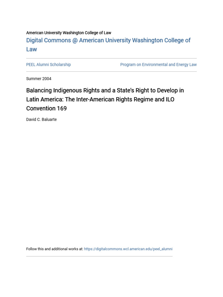 Indigenous Rights and Development in Latin America | PDF ...