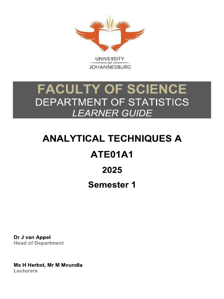 Analytical Techniques (Module) | PDF