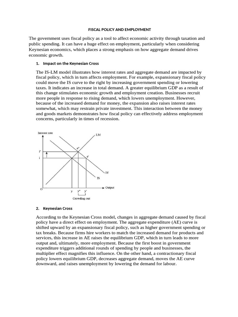 Fiscal Policy's Impact on Employment | PDF | Fiscal Policy | Aggregate ...