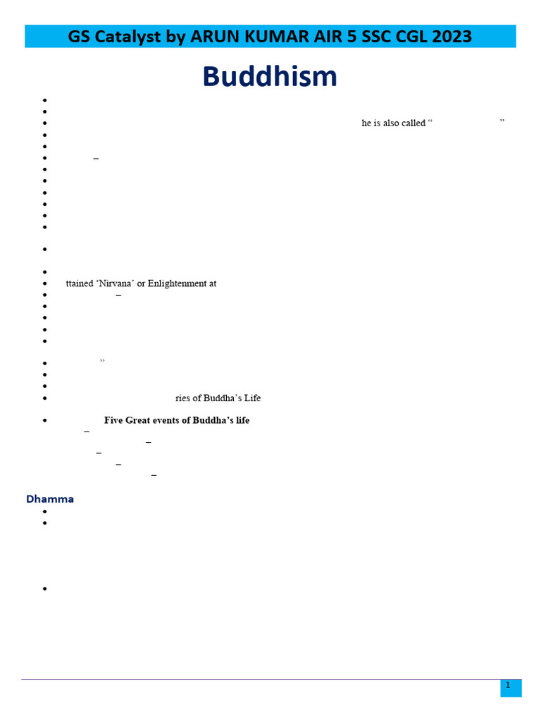 Buddhism and Jainism Overview | PDF | Eastern Philosophy | Indian ...
