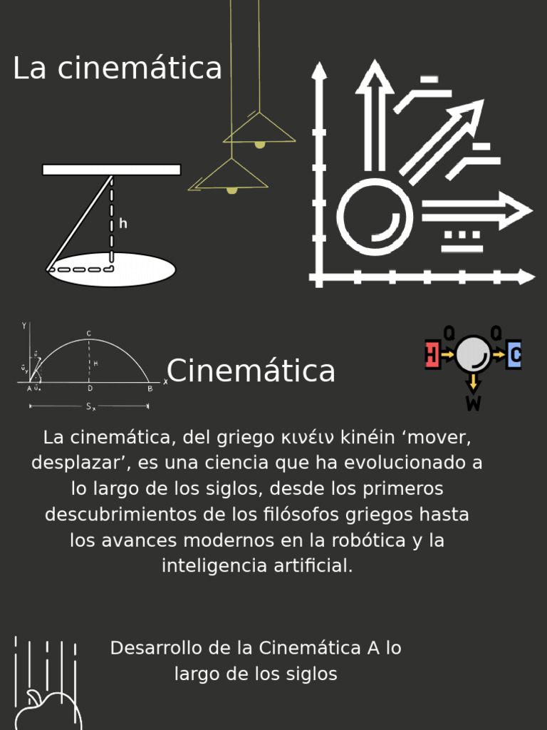 La Cinematica Diapositiva | PDF | Cinemática | Mecanica clasica