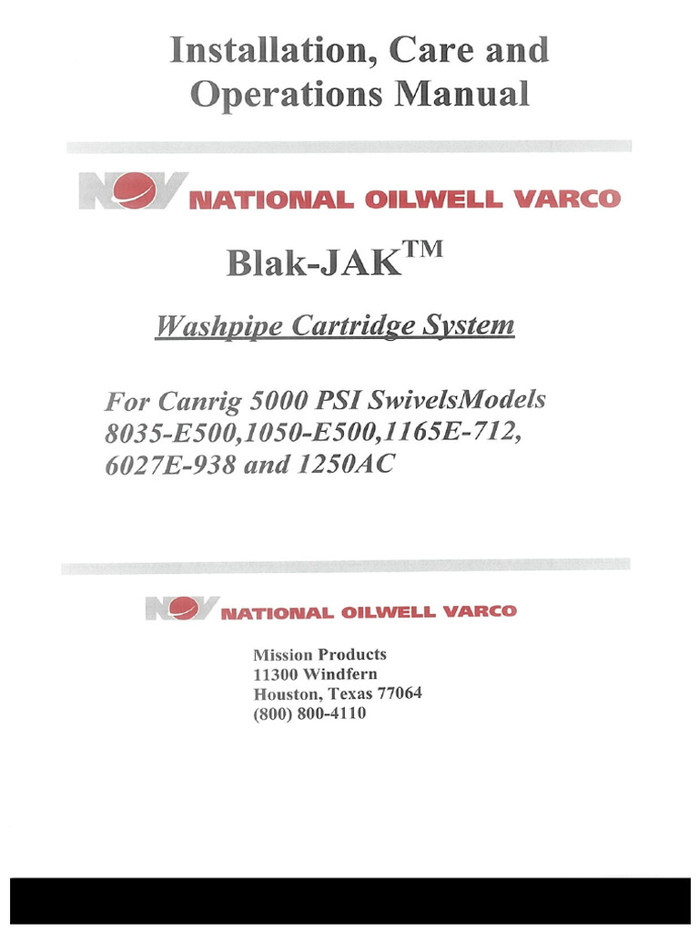 BLAK JAK Washpipe Cartridge System Scan 2015 PDF