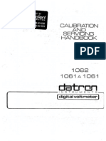 Datron 1061 1061A 1062 Calibration Service Manual