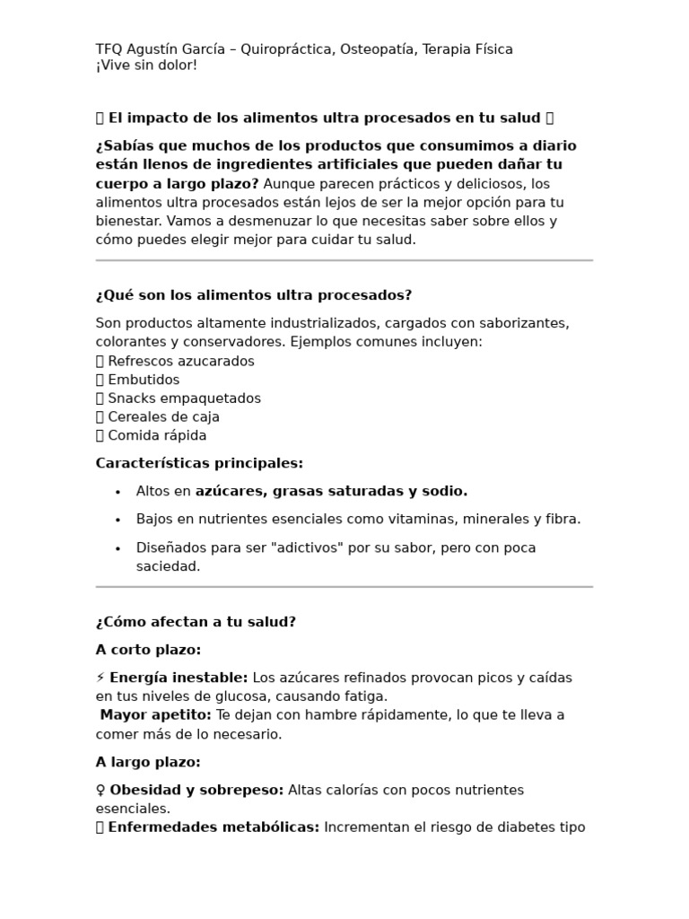 Alimentos Ultraprocesados | PDF | Alimentos | Obesidad