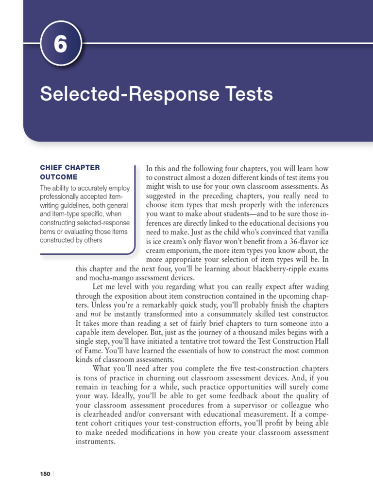Classroom Assessment WTNTK-pages-86 | PDF | Multiple Choice | Learning