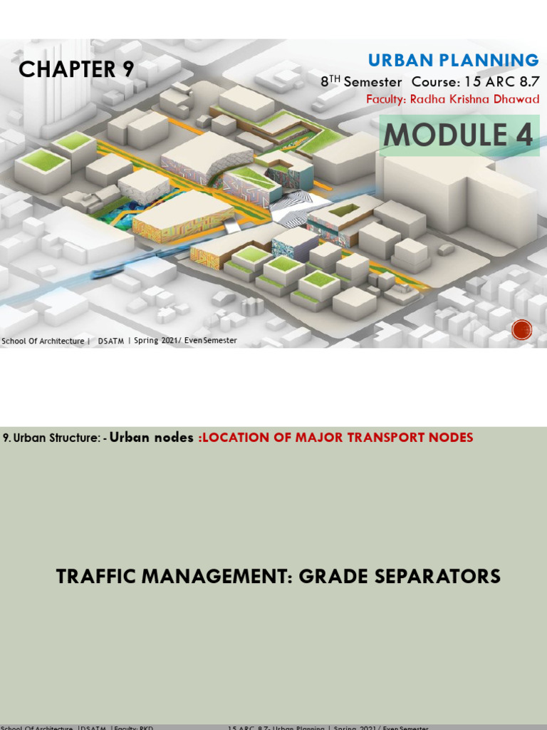 Traffic Management: Grade Separators | PDF | Interchange (Road ...