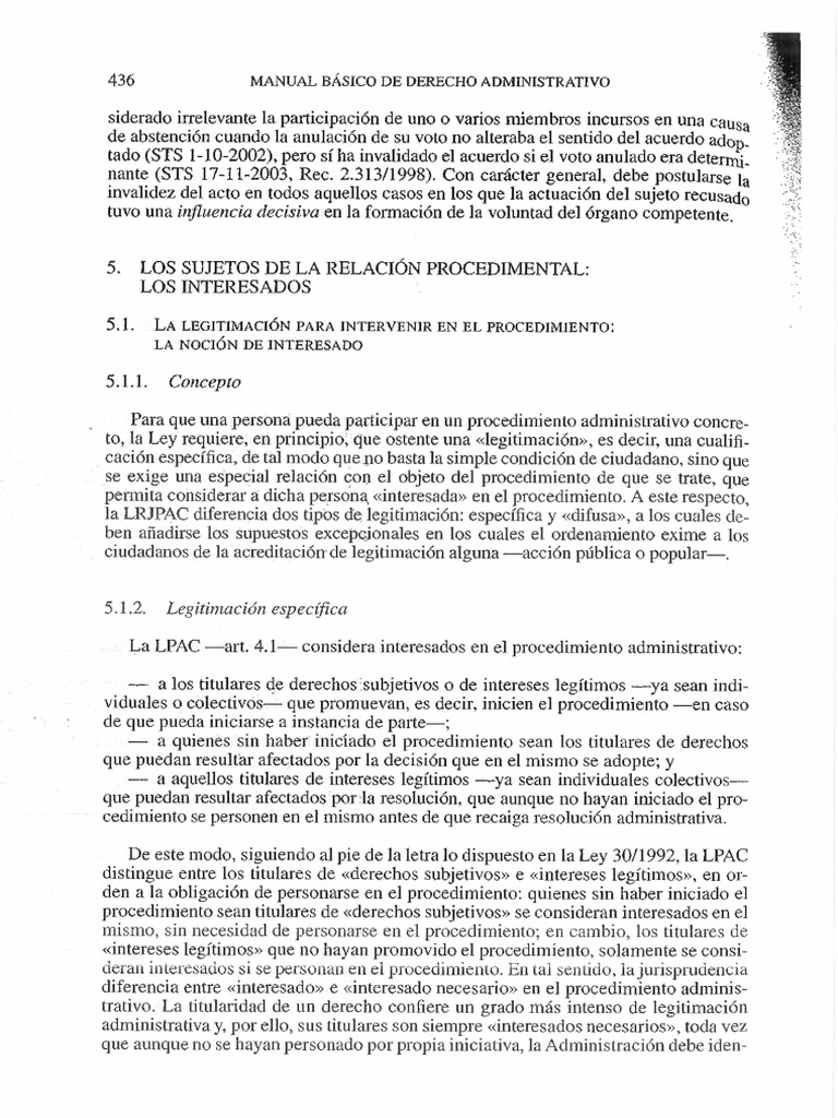 Nocion de Interesado | PDF