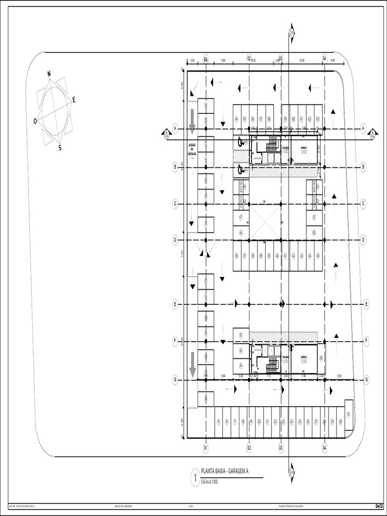 Projeto Uso Misto - Pavimento Subsolo Garagem 2 | PDF