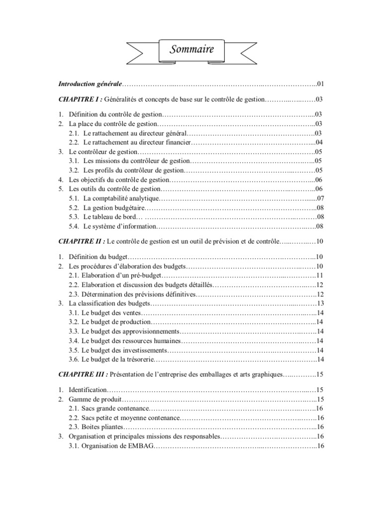 Contrôle De Gestion - 64 Exercices Corrigés Pdf