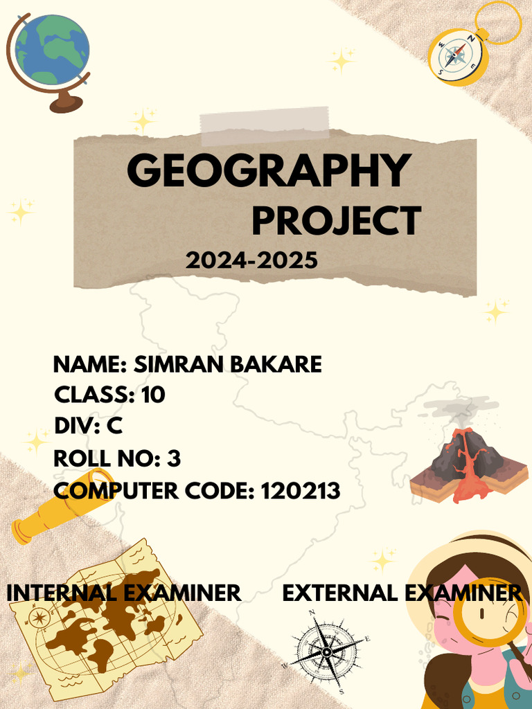 Geography Project 2024-2025 by Simran Bakare | PDF