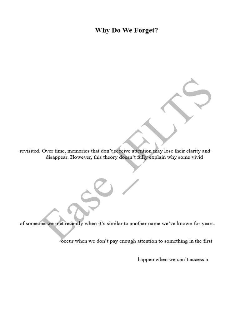 The Science Behind Forgetting Explained | PDF | Memory | Recall (Memory)