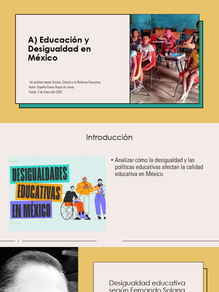 Educación y Desigualdad en México | PDF | Desigualdad social ...