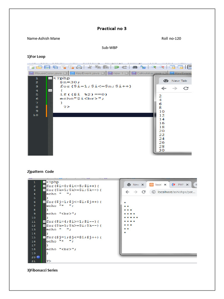 Practical No PHP 3 | PDF