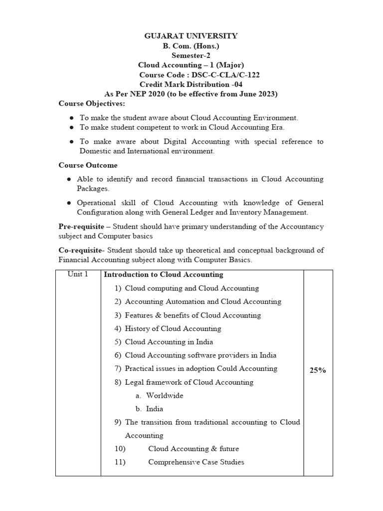 Cloud Accounting Course Overview | PDF | Cloud Computing | Enterprise ...