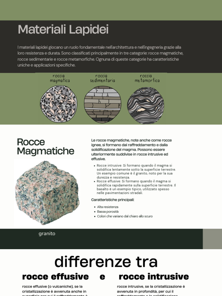 Materiali Lapidei - Presentazione | PDF