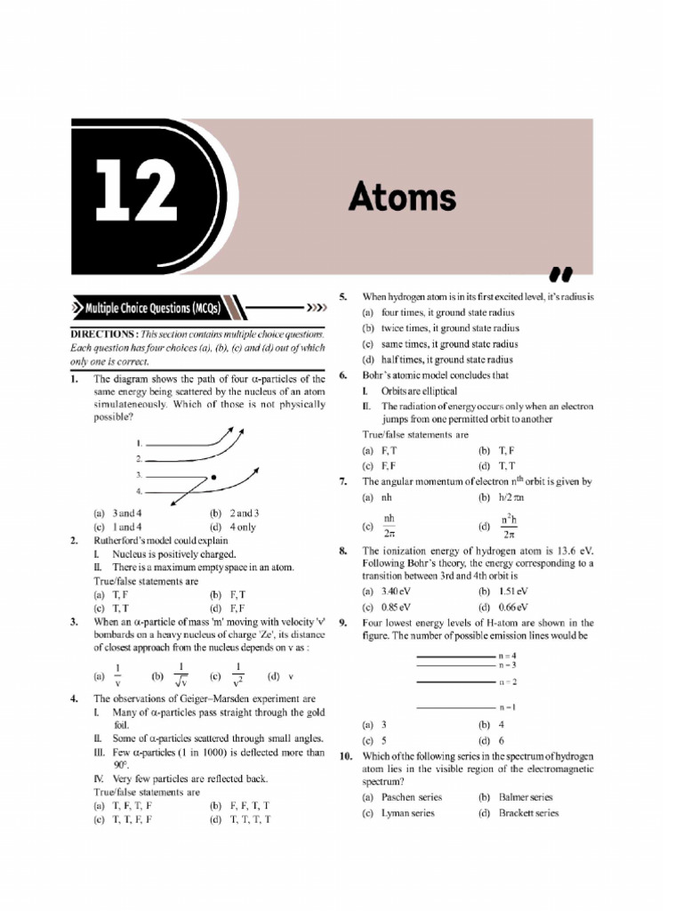 Atoms | PDF